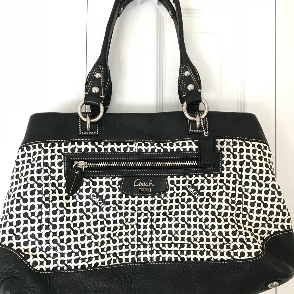 Monogrammed Authentic Coach Purse